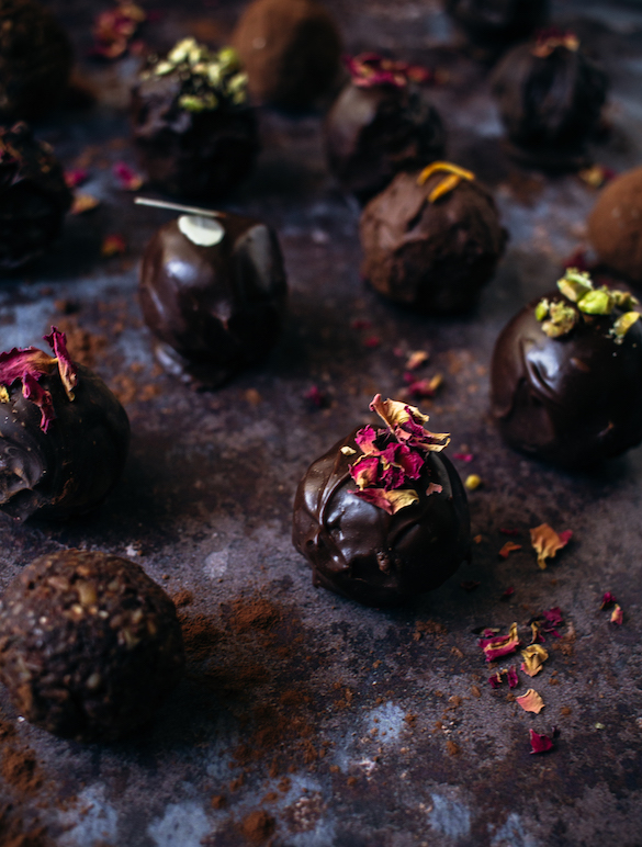 Fudgy Vegan Chocolate Bliss Balls Recipe - The Hungry Apron