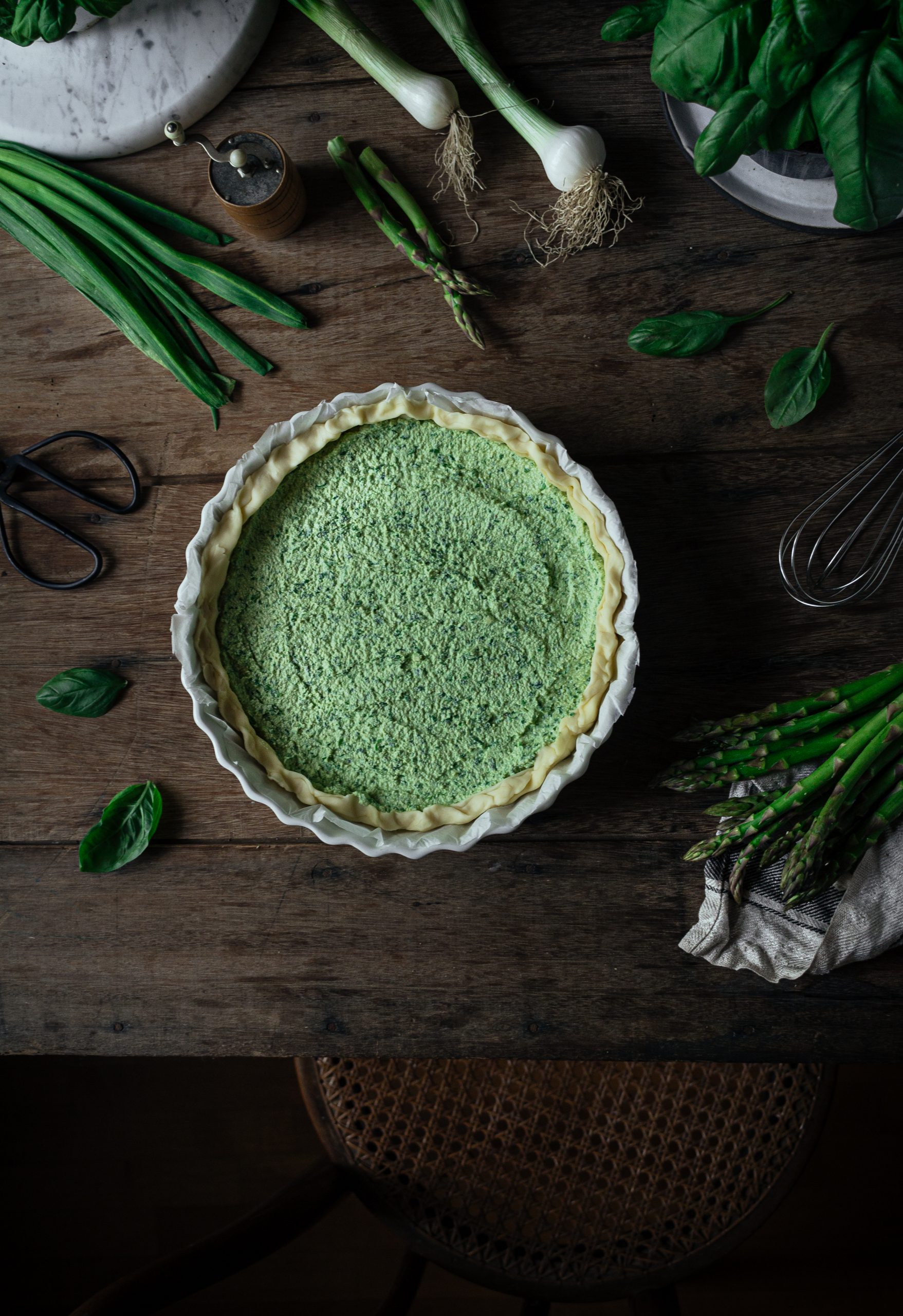 SIMPLE ASPARAGUS TART WITH PUFF PASTRY (VEGAN)